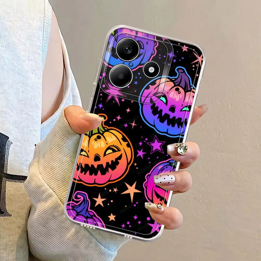 Casing Halloween Lucu dan Imut untuk Xiaomi Mi 11 Lite 11T Pro, Penutup Ponsel Lembut