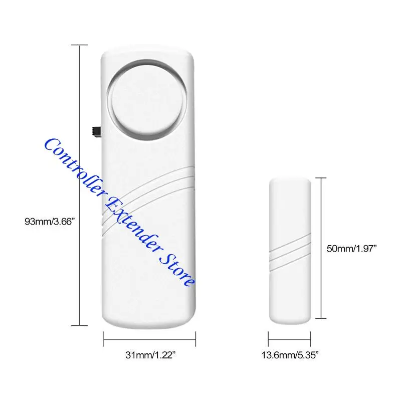 N84B Wireless Door Window Window Alarm Magnet مستشعر التنبيه لا توجد بطاريات مثالية لمصمم مكتب شقة المرآب المنزلي