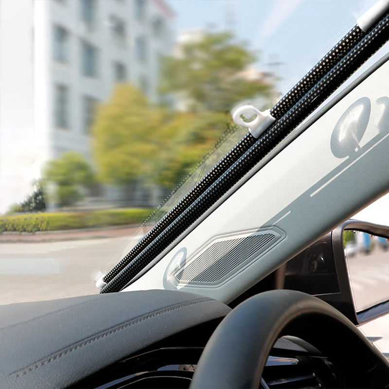 Car Window Retractable Sunshade Roller Curtain Bedroom Kitchen Thermal Insulation Shutter Shade Curtain Car Windshield Sunshade