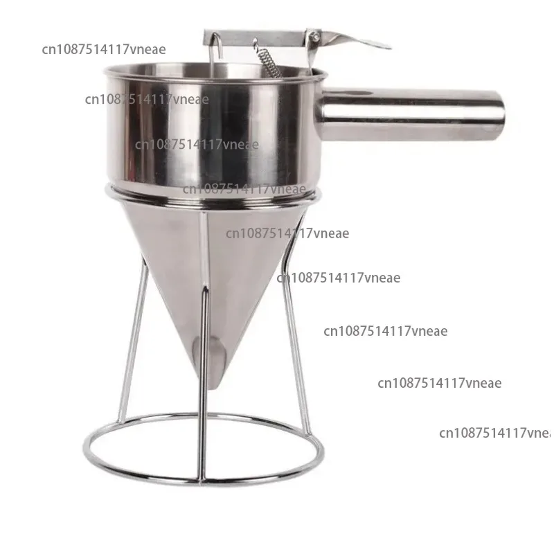 Funnel for Kitchen With Rack Stainless Steel Pancake Batter Dispenser With Stand