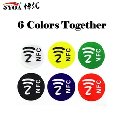 5YOA 6pcs NFC Ntag213 Ntag215 Ntag216 TAG Sticker 213 13.56MHz Universal Label RFID Token Patrol Ultralight