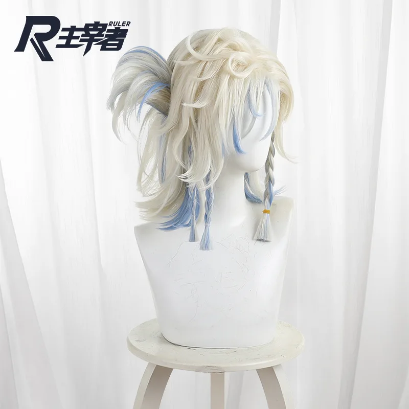 

Game Identity V Magician Cosplay Wig Platinum gradient Hair Halloween party Rolpay Wig + Free Cap