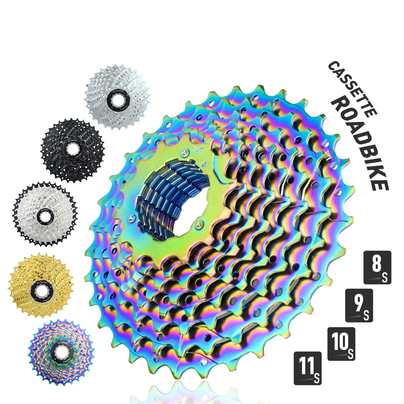 K7 Bicycle Cassette 8 9 10 11 Speed Velocidade Road Bike Freewheel Bike Sprocket 11-25T/28T/32T/36T Compatible SHIMANO HG SRAM