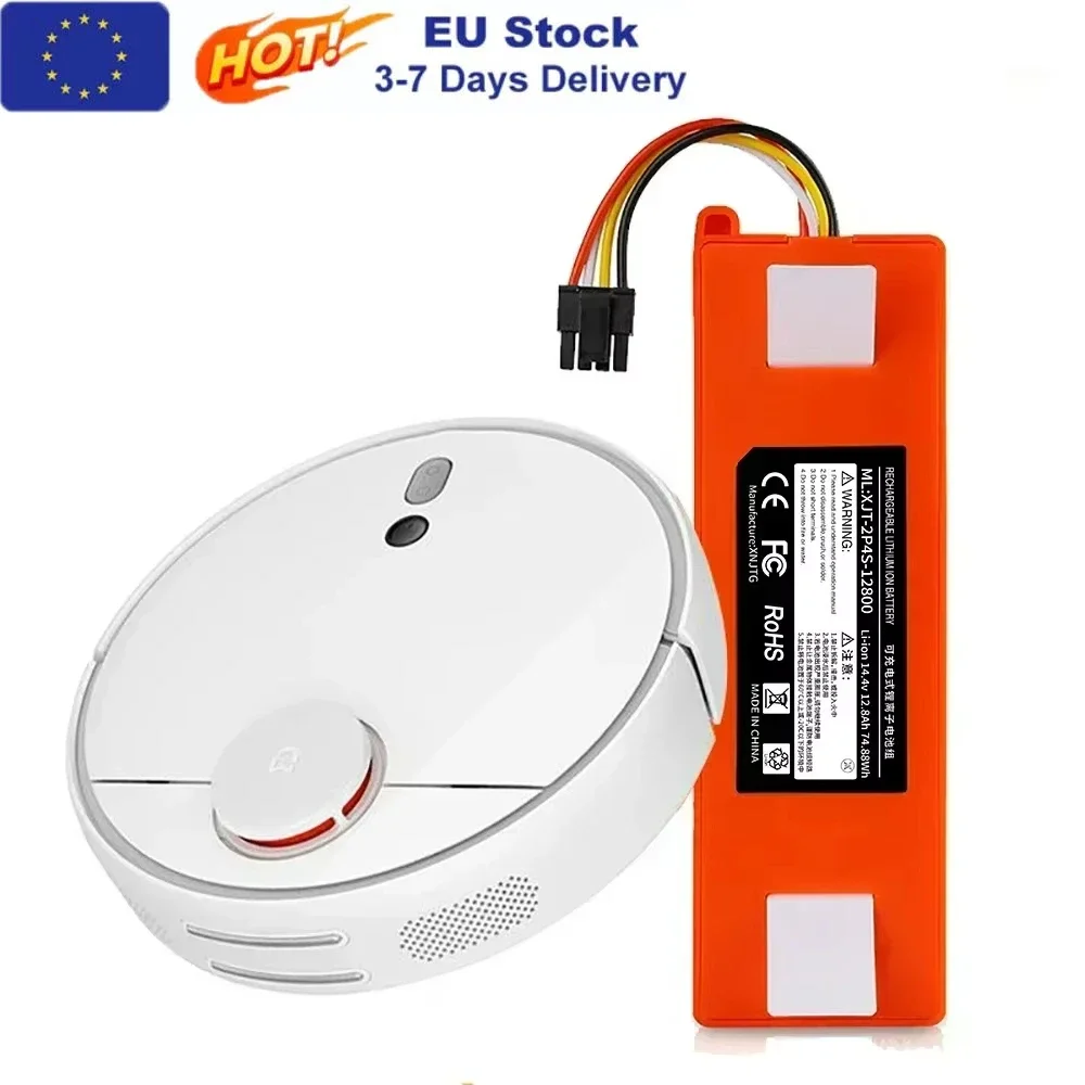 Batteria di ricambio originale BRR-2P4S-5200D per aspirapolvere robot lavapavimenti XIAOMI 1S 1ST Roborock SDJQR01RR 5200mAh
