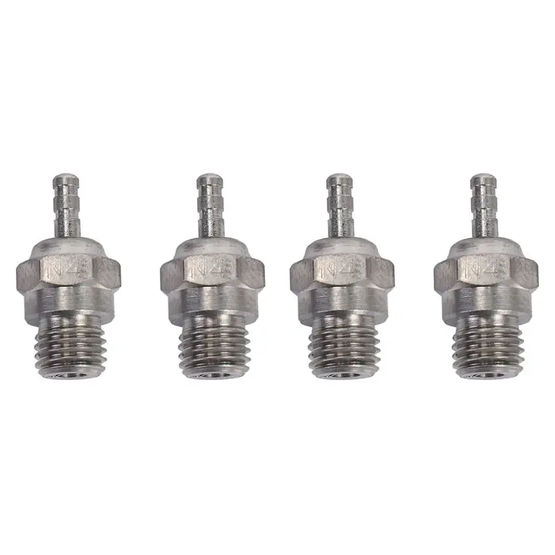 

FBIL-4 Pcs Glow Plugs Hot Spark Vertex SH Engine Parts Accessories For Nitro Truck Replace OS RC Car HSP 70117, N4
