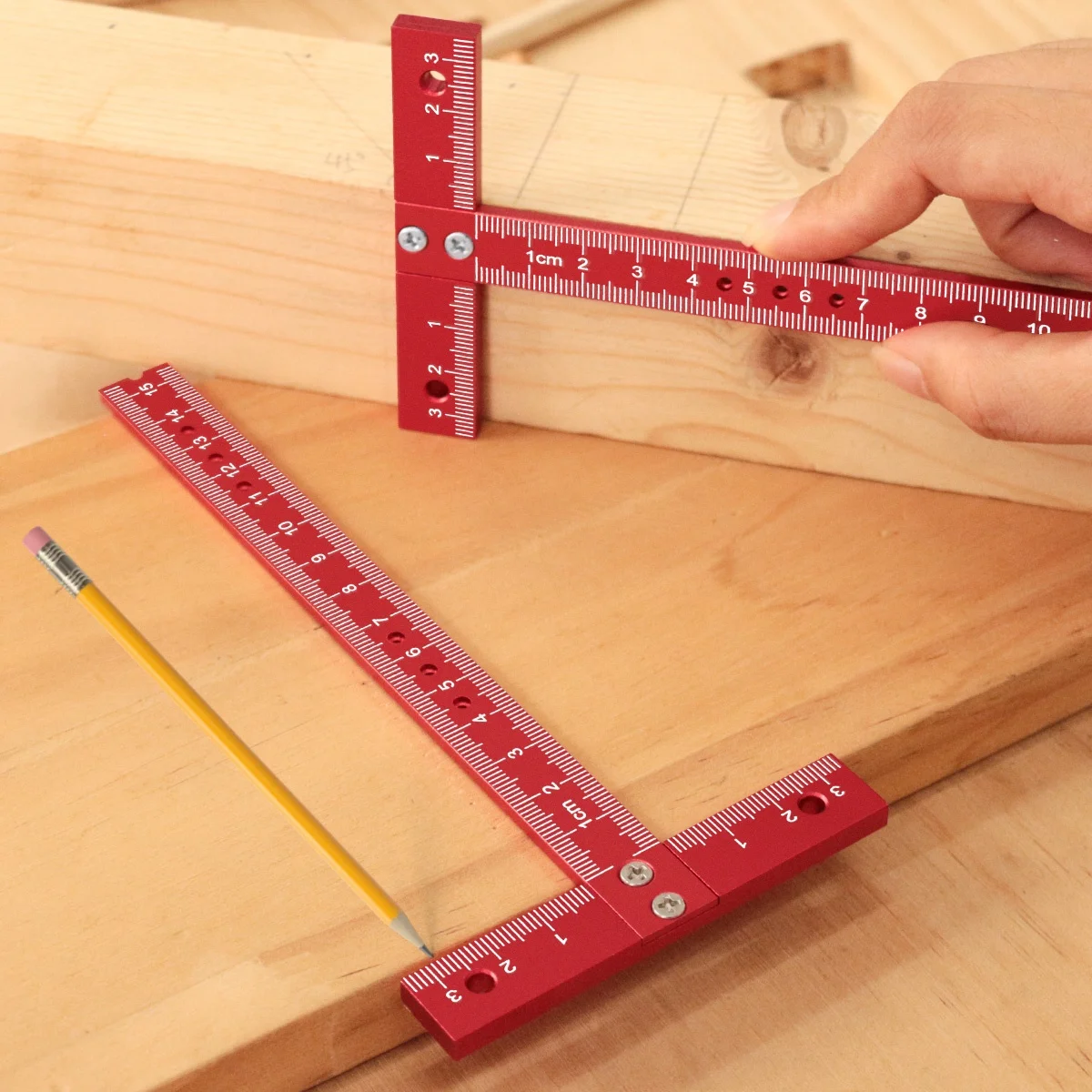 T Square Ruler for Drafting and General Layout Work Scale Aluminum Alloy Measuring Ruler,Carpentry Art Design Framing & Drafting