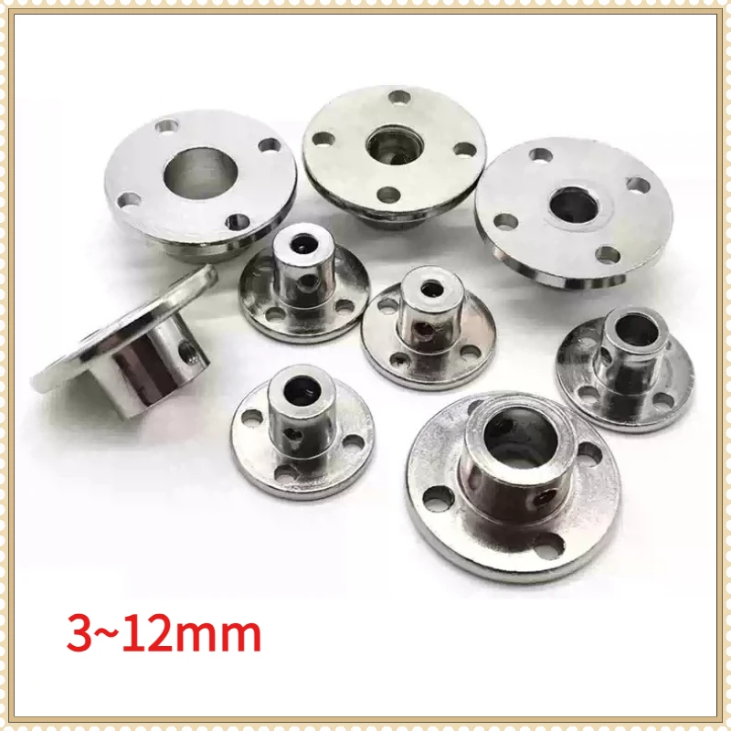 3mm-3.17mm 4mm 5mm 6mm 6.35mm 7mm 8mm 10mm 11mm 12mm Rigid Flange Coupling Motor Guide Shaft Coupler Connector