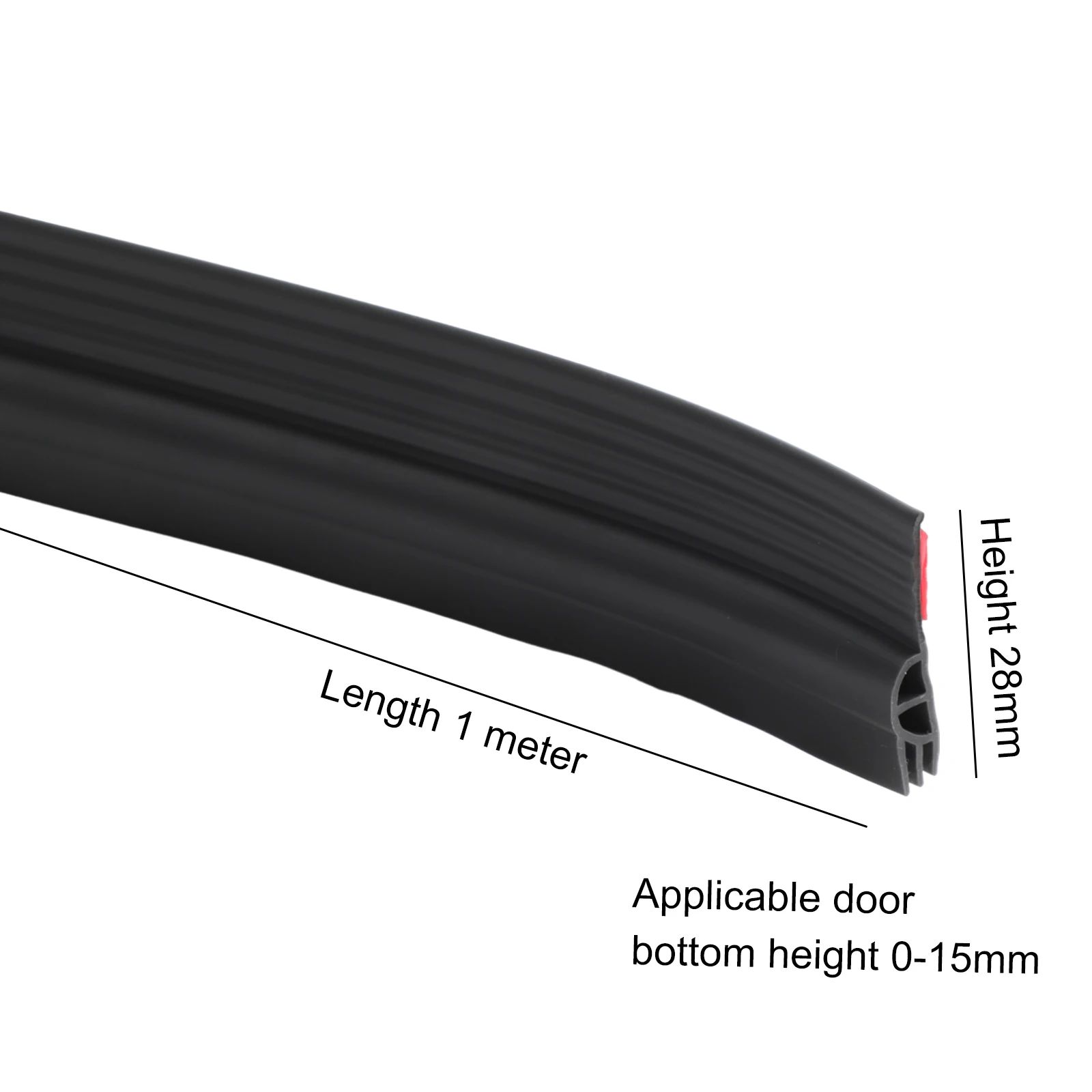 For Door Bottom Seams Door Bottom Sealing Strip Air Baffle Strip Easy To Cut And Fit Effective Barrier Against Drafts