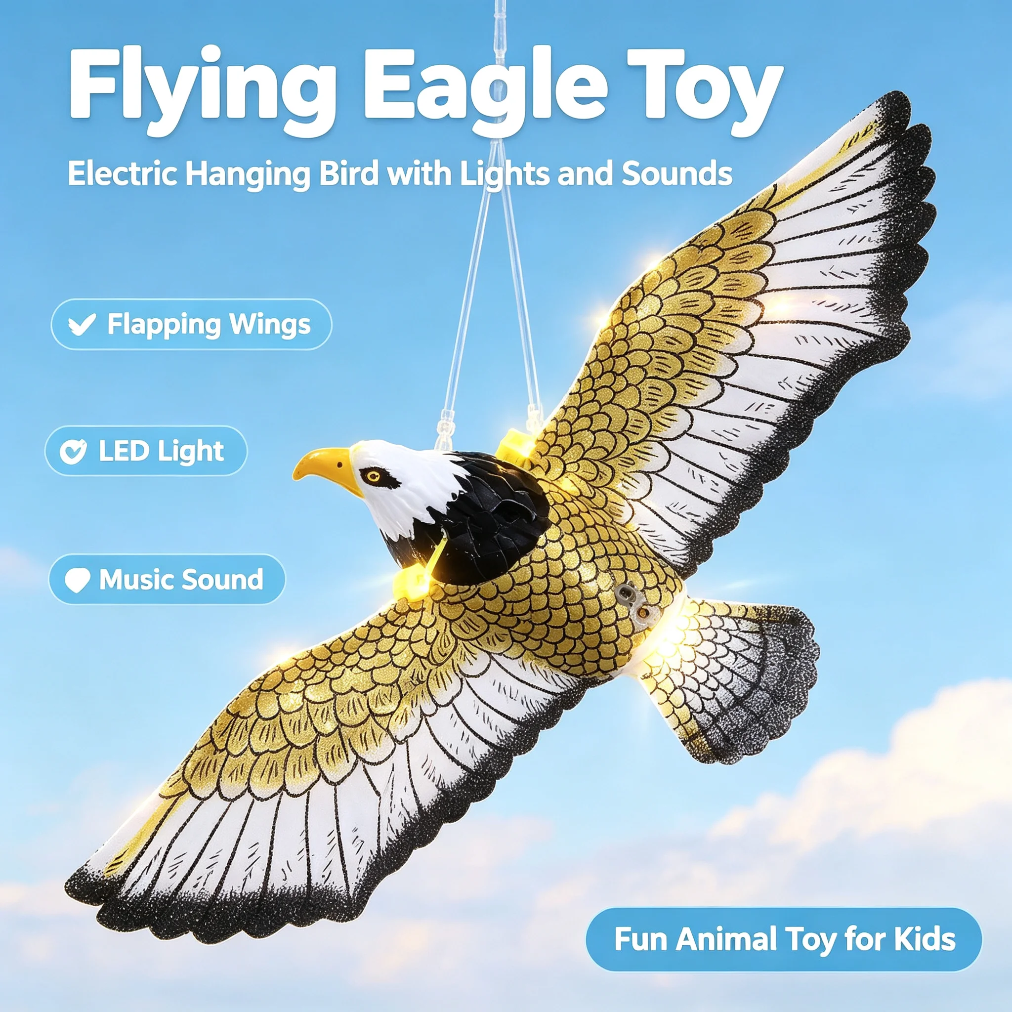Emulation Flying Hawk Kite Bird Scarer Bird-Repellent Hanging-Eagle Scarecrow Decoy Pest Bird-Repellent Garden Tools