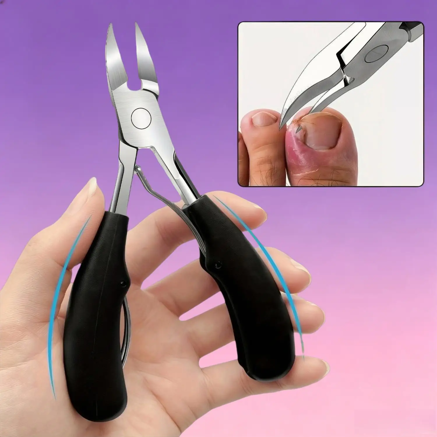6pcs Stainless Steel Manicure and Pedicure Kit, Includes Nail Clippers, Cuticle Scissors, Nail Pusher – Precision Tools Designed
