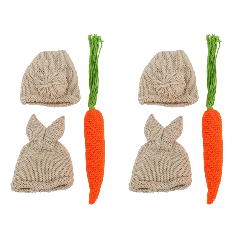 B49B-2X Newborn Baby Photography Props Infant Boy Girl Knit Photo Outfits