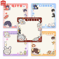 MINISO Love and Deep Space Q cartoon cute original new student note paper Qin Che Li Shen note book