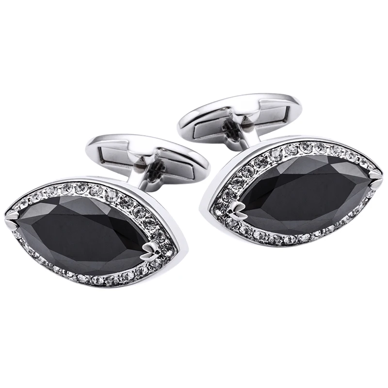 

KFLK Jewelry Fashion French shirt cufflinks for mens Black Brand Cuff links Luxury Wedding Buttons High Quality guests