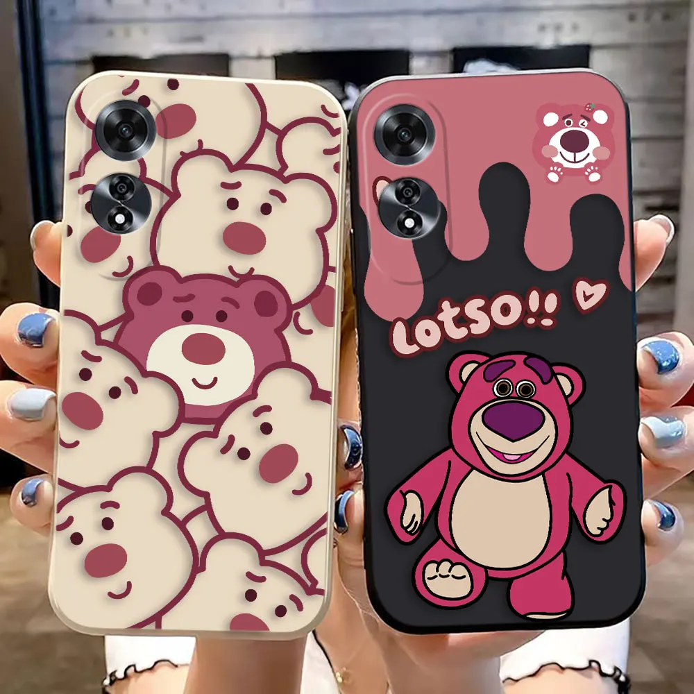 

Cute Cartoon Toy Story 3 Lotso Cover Phone Case For OPPO A98 A93 A92 A91 A78 A74 A60 A57 A54 A53S A38 A17 A16K A15 A9 Case Funda