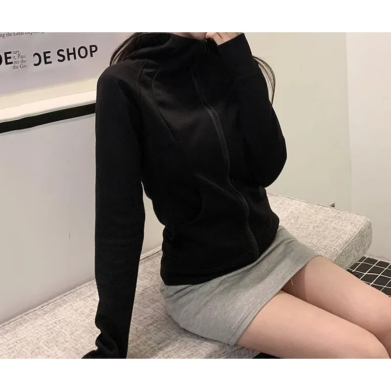 Fleece trui jas dames lente en herfst nieuwe fleece jas taille explosie fleece verdikte slim fit