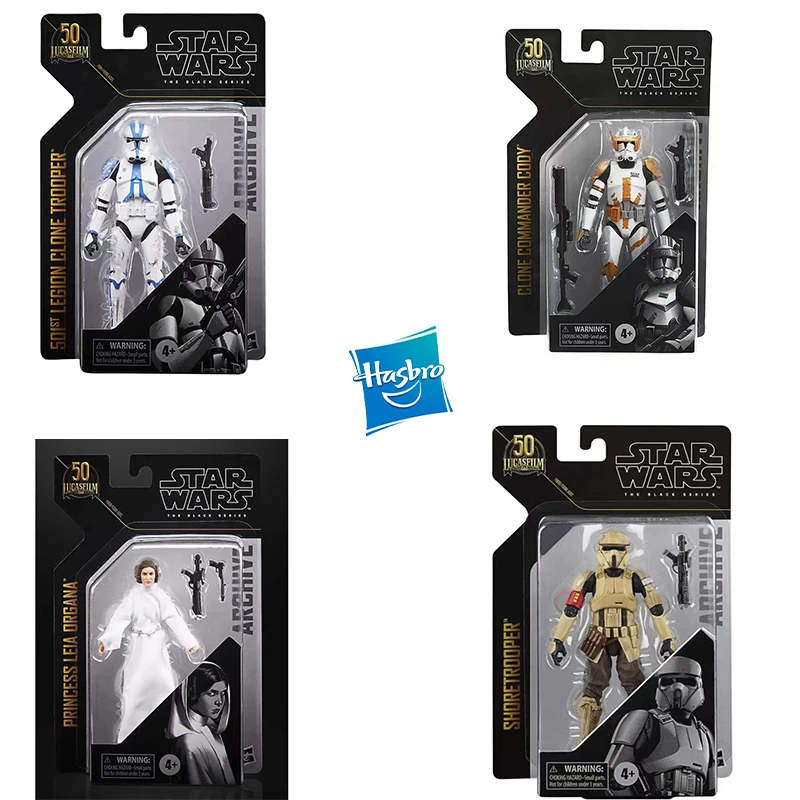 

Hasbro Star Wars Black Series 6" Clone Commander Cody Leia Archive Guard Series Action Figure Model Gift Toy Collection for Kids