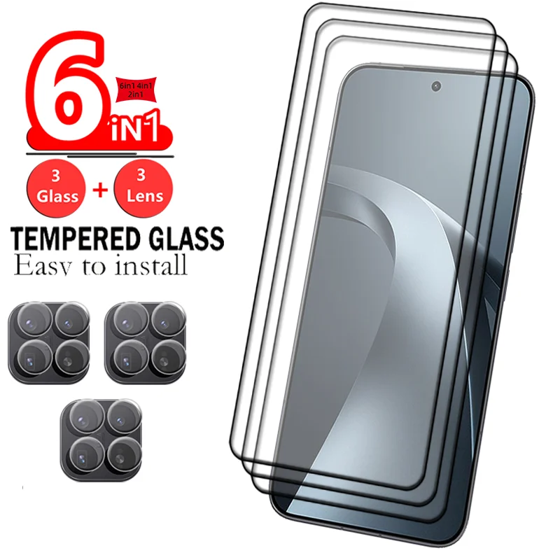 2/4/6-in-1 Schutzglas für Xiaomi 17T, Xiaomi Mi 17T Panzerglas mit Vollkleber, HD 9H Displayschutz, Xiaomi 17T Kameralinsen-Schutzglas