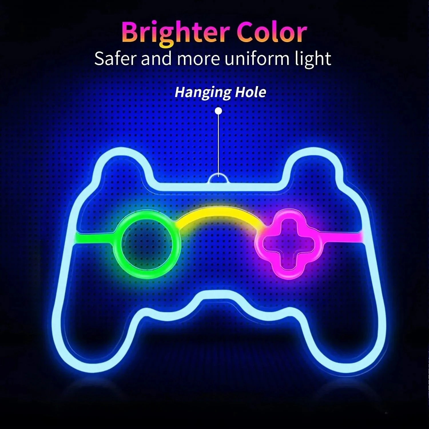 1pc USB Alimentato Sala giochi Insegna al neon Lampada da parete a LED Acrilico Gioco Esports Lampada per atmosfera per sala Esports Parete Decorazione per feste Luce