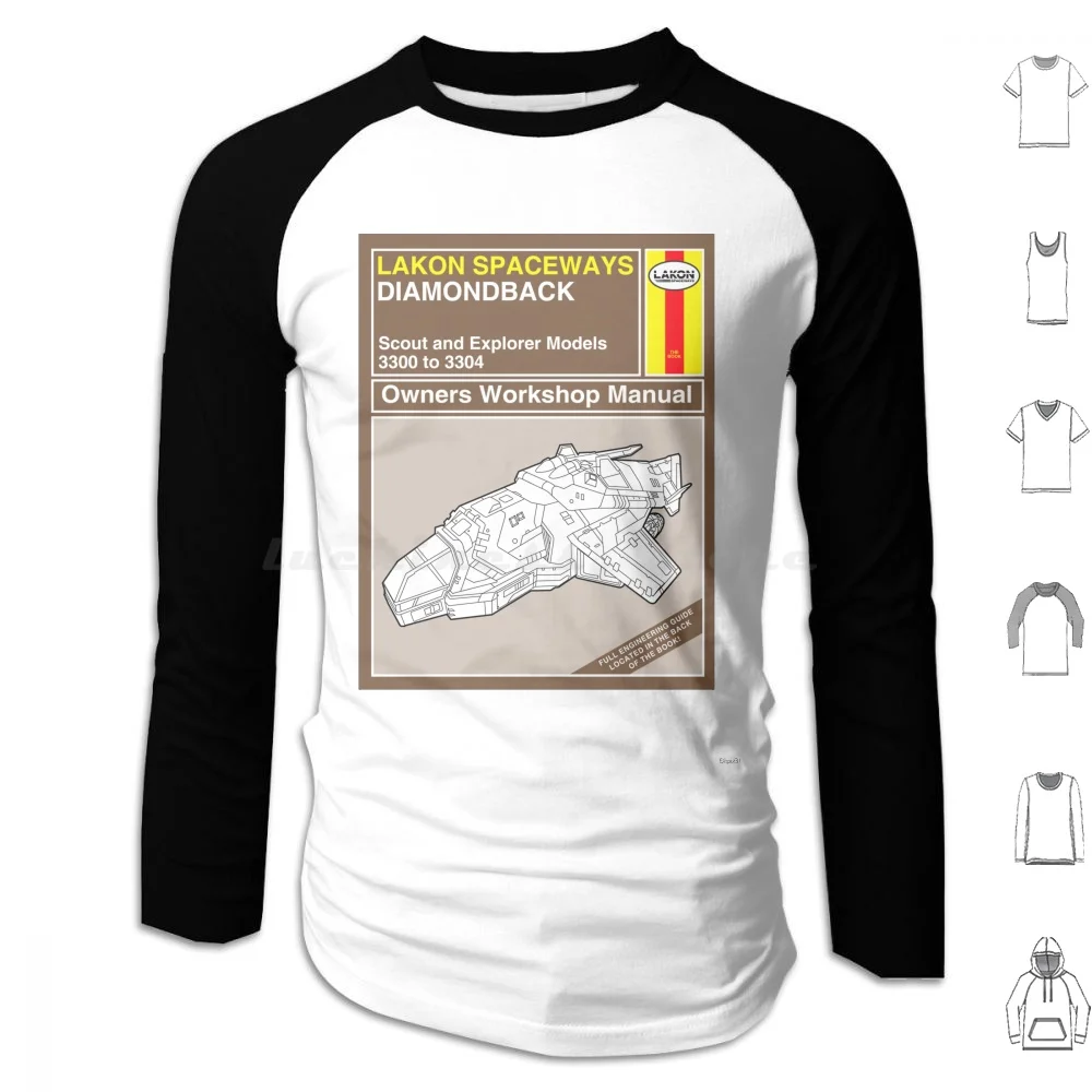 Diamondback Explorer Owners Workshop Manual Hoodie cotton Long Sleeve Lakon Spaceways Elite Dangerous Space