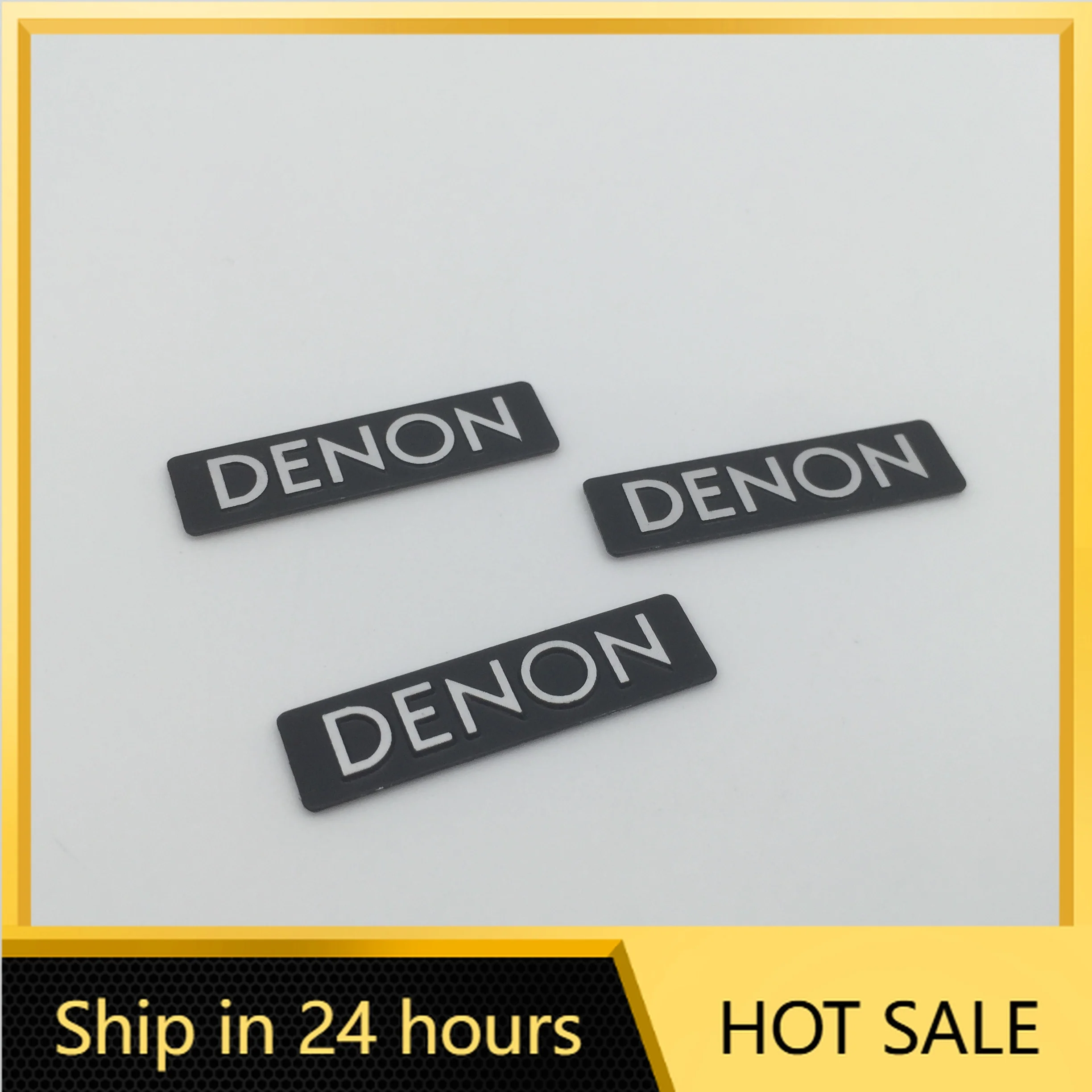 

2pcs 5pcs 10pcs DENON car Hi-Fi Speaker audio Speaker Badge stereo Emblem sticker car styling accessories