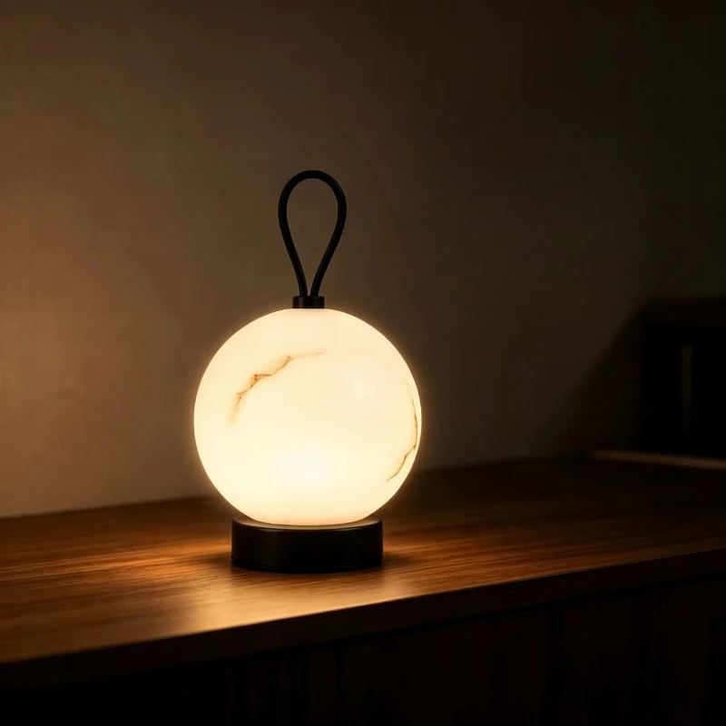 Moon Night Light Table Lamp Touch Control Dimmable Rechargeable Handheld LED Ambient Light for Bedroom Bedside Camping Outdoor D