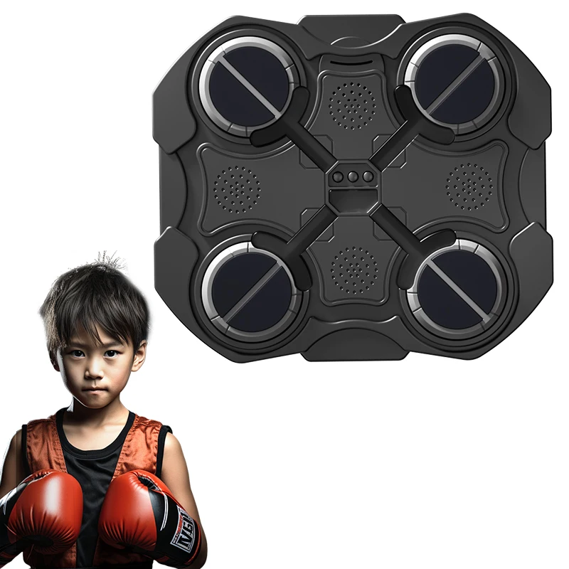 Children's Home Fitness Toy Boxing Wall Target Intelligent Music Electronic Boxing Machine Wall Mounted Training for Kids Adult