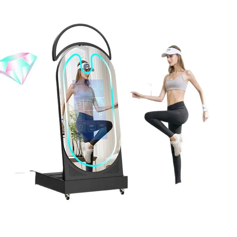 Mirror photo booth, fitness mirror photo tool