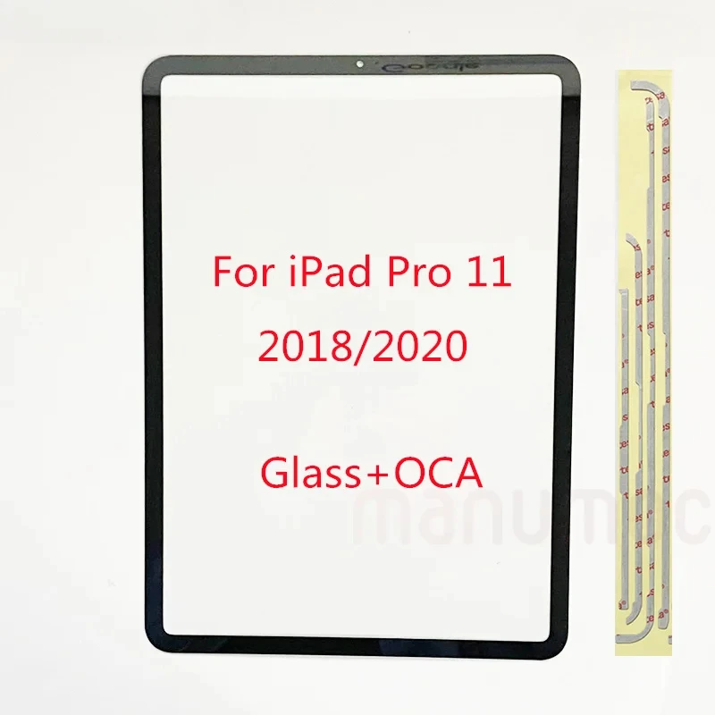 OEM Front Screen Outer Glass With OCA Frame Sticker For iPad Pro 11 2018 2020 A1934 A1979 A1980 A2103 A2068 A2228 A2230 A2231