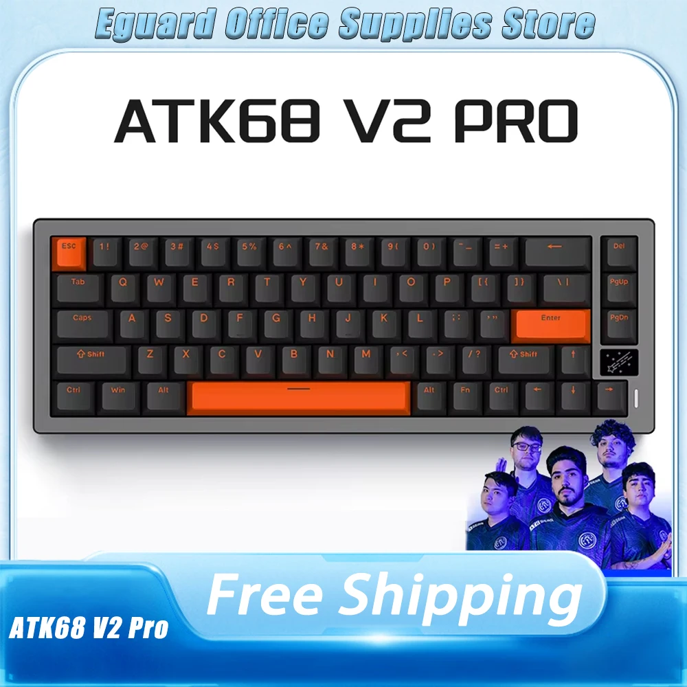 ATK68 V2 Mechanical Keyboard Magnetic Switch Aluminium Alloy 8K RT0.02 RGB Wired Gaming Keyboard Quick Trigger For Computer Gift