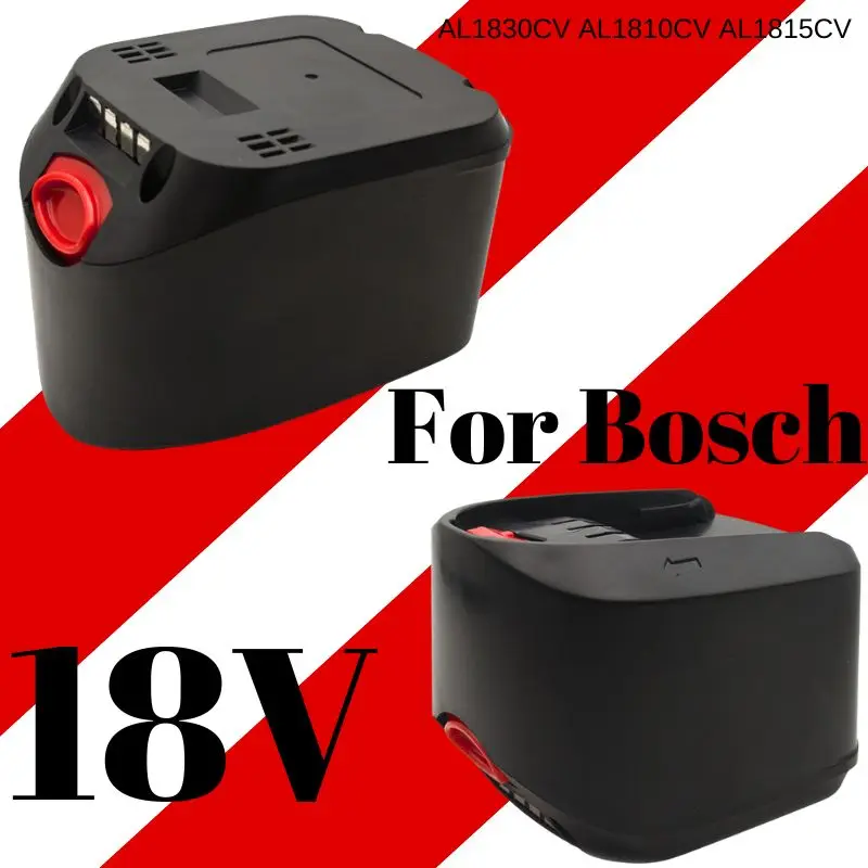 

Литий-ионный аккумулятор для Bosch, перезаряжаемая батарея 18 в, 12,8 Ач, PBA, PST, PSB, PSR, Bosch для дома, садовых инструментов (только TypeC), AL1810CV, AL1815CV