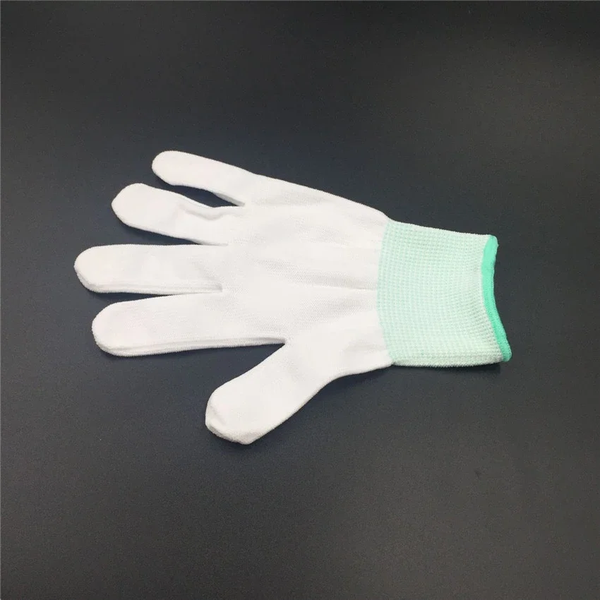 5Pairs Garden Gloves White Cotton Gardening Work Construction Woodworking Hand Household