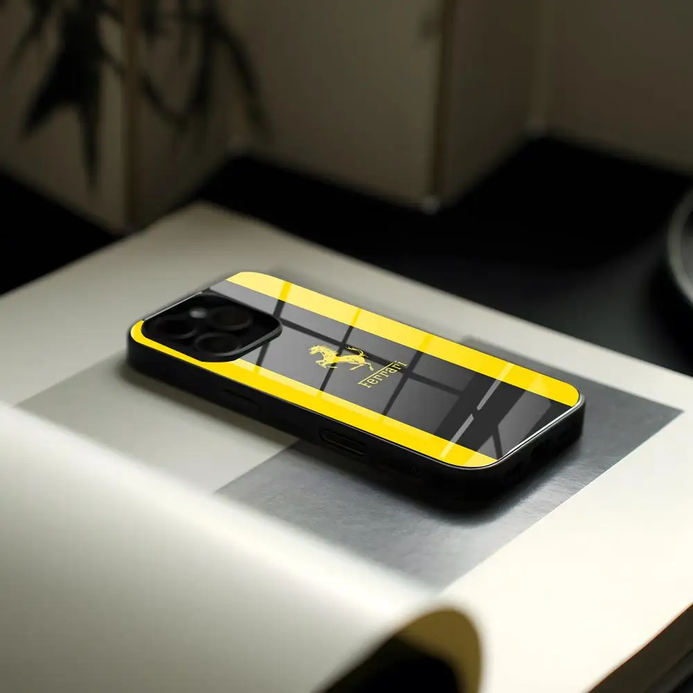 Luxury FerrariEs Sports Car Phone Case Glass For IPhone17 Child Air 16 15 17 14 Pro Max 13 12 11 X XS XR Plus For Samsung S 26 2 - view 3