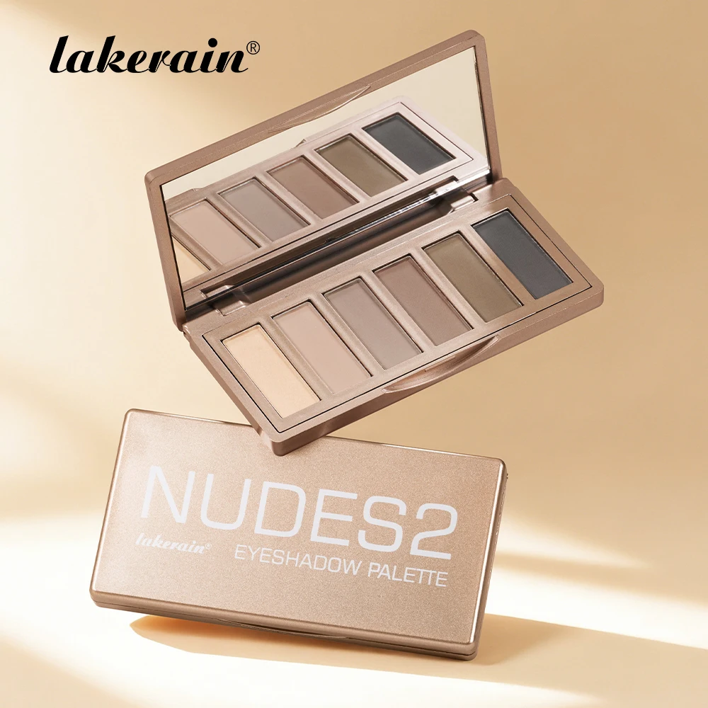 

Naked 2 Basics Matte Neutral Eyeshadow Palette Long-Lasting All Day Fine Non-flying Powder Neutral Eyeshadows For All Skin