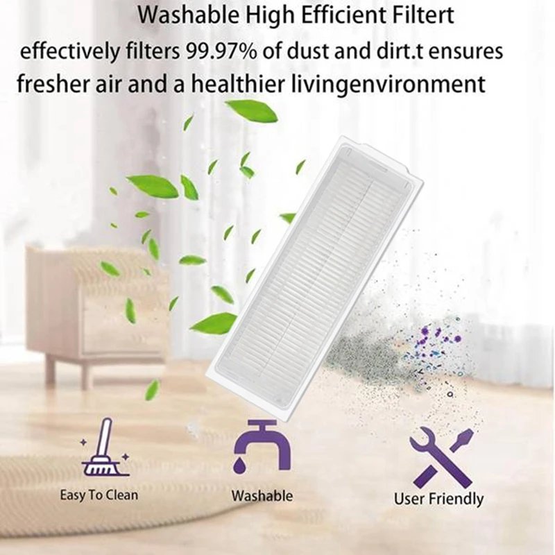 4PCS Vacuum Cleaner HEPA Filter for G10 for Alpha 3 VXVC25/MJSTP Vacuum Cleaner Spare Parts HEPA Filter