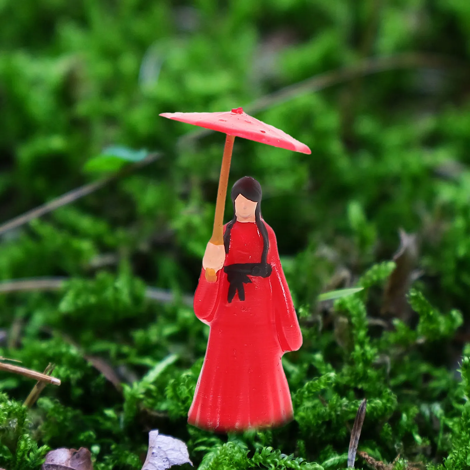 

Ancient Girl Resin Decoration Landscape Bonsai Garden Chinese Style Hanfu Resin Craft Tabletop Decoration Sand Table
