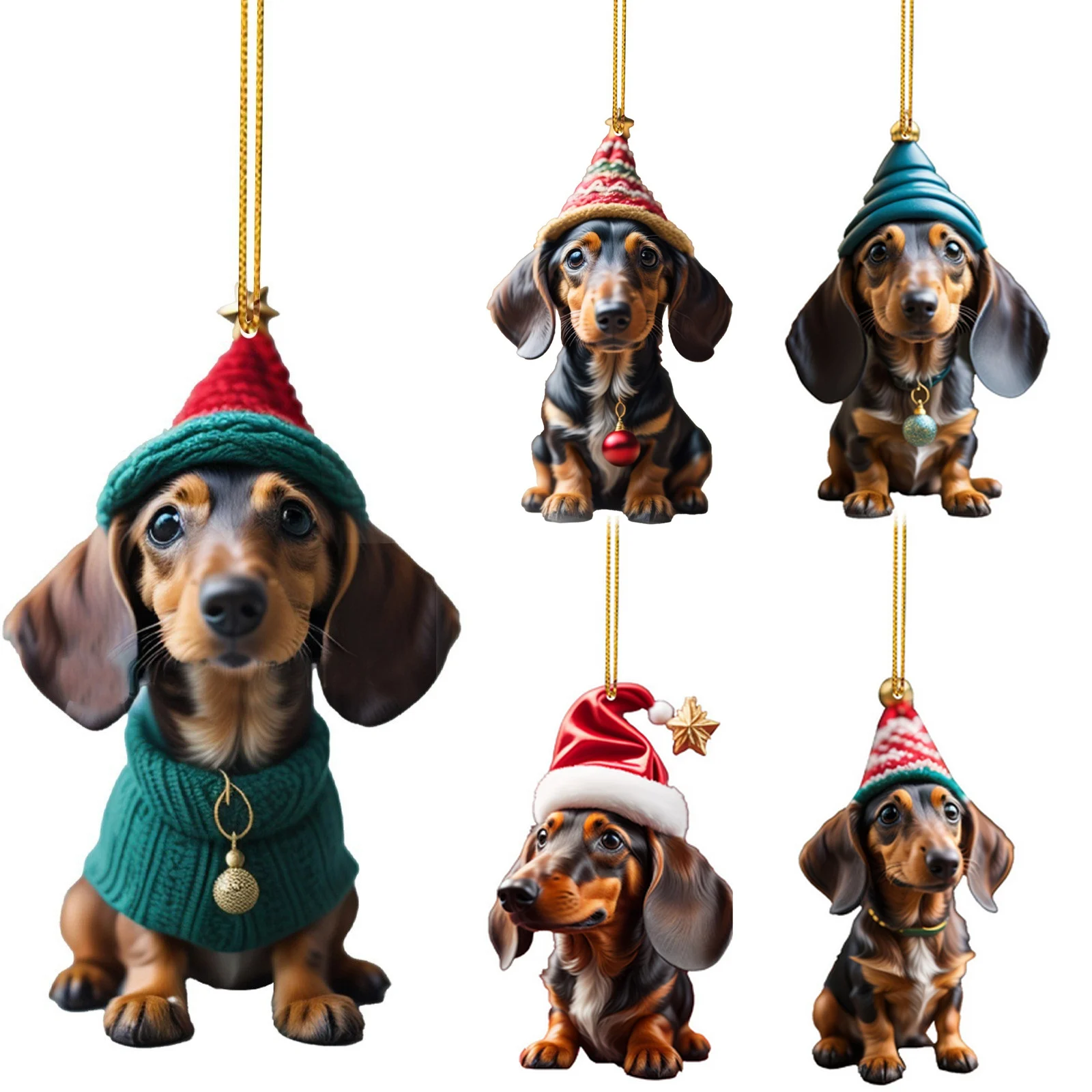 Милый такса, бульдог, собака, брелки для ключей от автомобиля, кольцо для ключей от домашних собак, шляпа Санты, ключ для мужчин, подарок, подвесной кулон для мобильного телефона, рождественские подарки