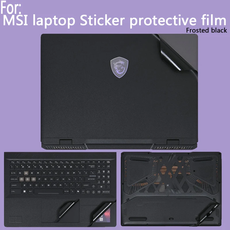 Para MSI Stealth A16 AI + A3XVGG/Crosshair 17/16 HX AI pegatina película protectora Katana A15 AI/Fino A15 carcasa de portátil película corporal