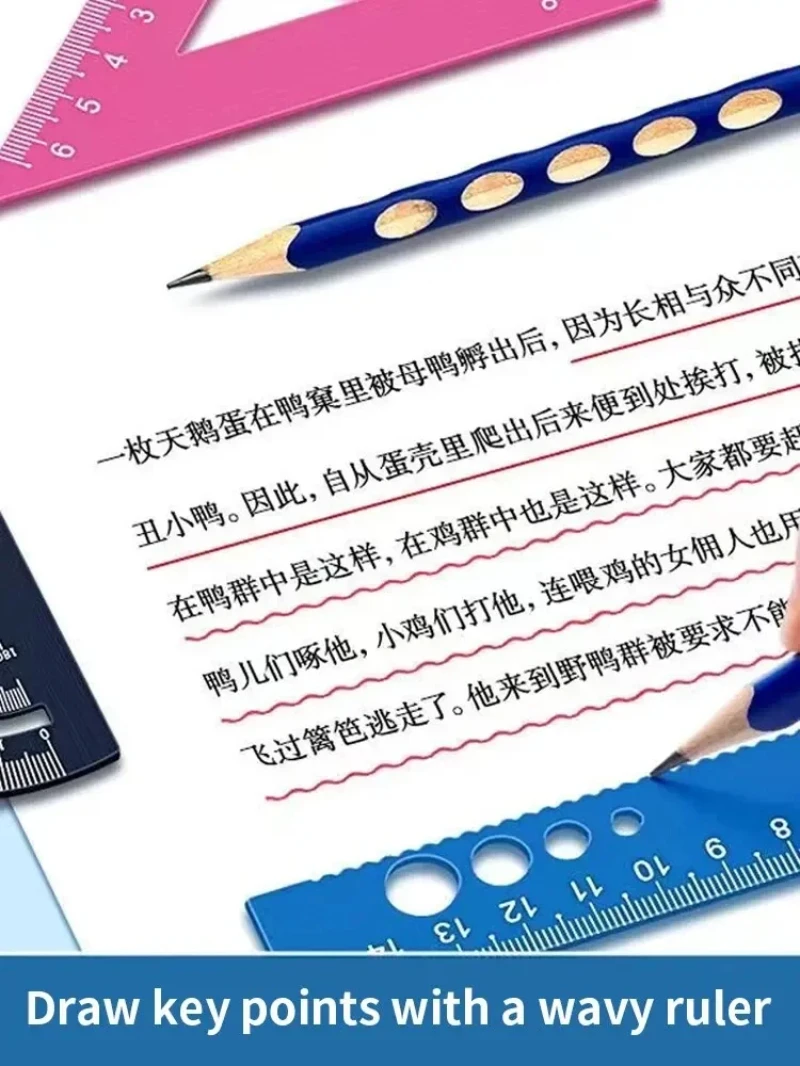 

4pcs Metal Drafting Set With Storage Box Students Measure Ruler Set Multi-Function Set