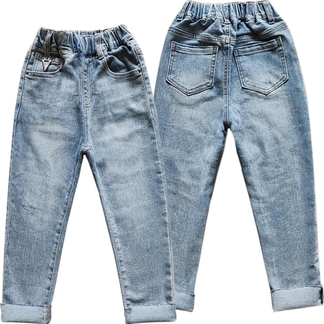 5150 11-12 Years  Kids  Jeans Trousers Elastic Waist  children\'s  soft denim pants