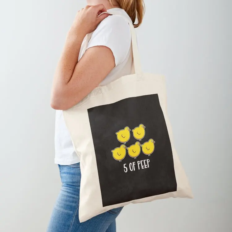 

Five Of PEEP - Respiratory Therapist - Nurse Tote Bag custom bags the tote bag large tote bag Women's bags