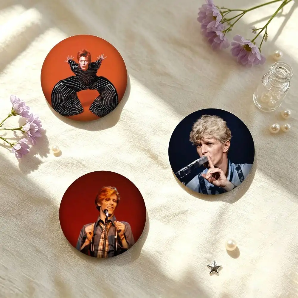 D-David Bowie G-Glam Rock 25mm 32mm 44mm 58mm 75mm Brooches Badges Pins for Accessories Gift