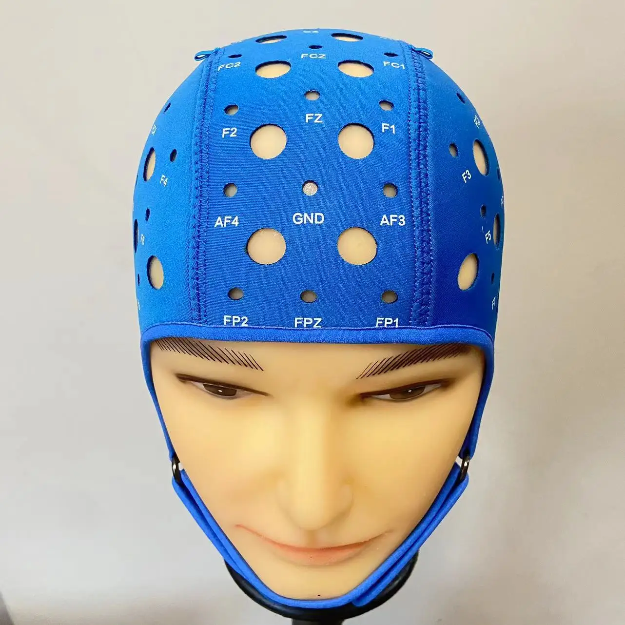 Electroencephalogram Cap Electrode Cap Rubber Sandwich Thickened New Standard EEG Transcranial Positioning Cap Can Be Customized