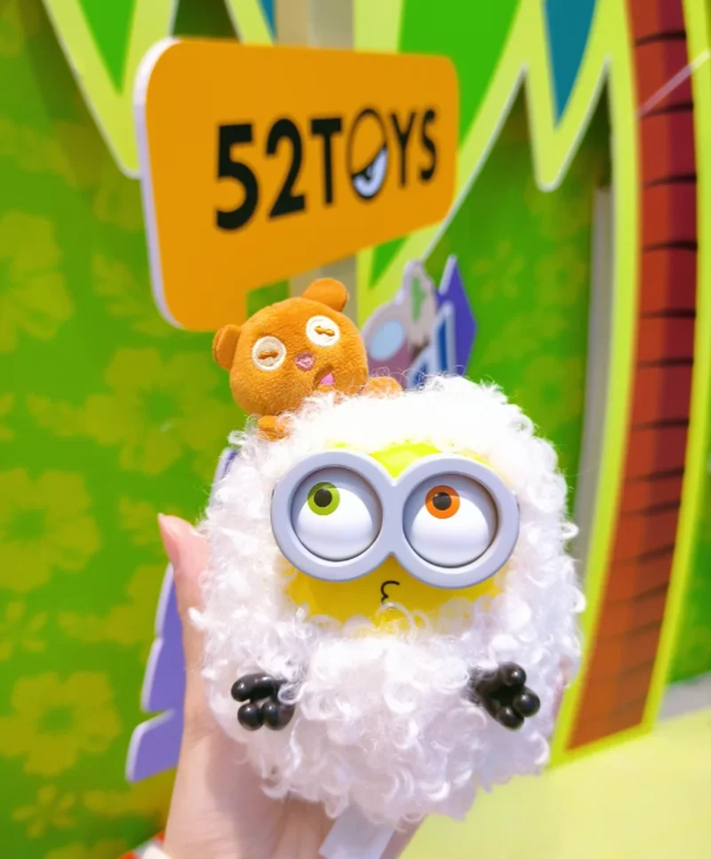 52TOYS Bob Tim Minions Best Friends Together Series Plush Keychain Blind Box Fashionable Toy Gift