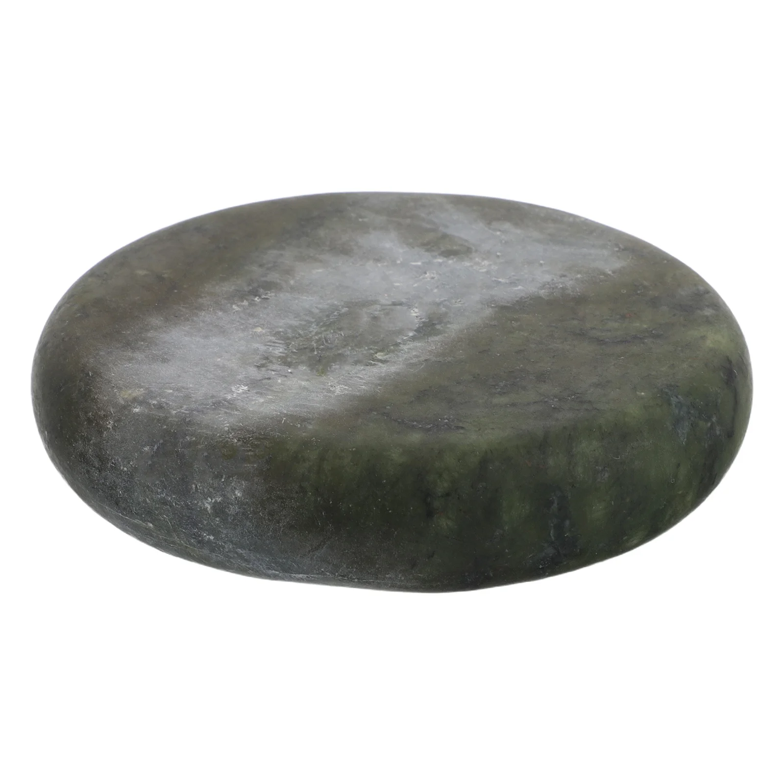 

Jade Massage Stones Set Green Heated Oval Natural Olive Jade Spa Relaxation Hot For Face Body Skincare Tools