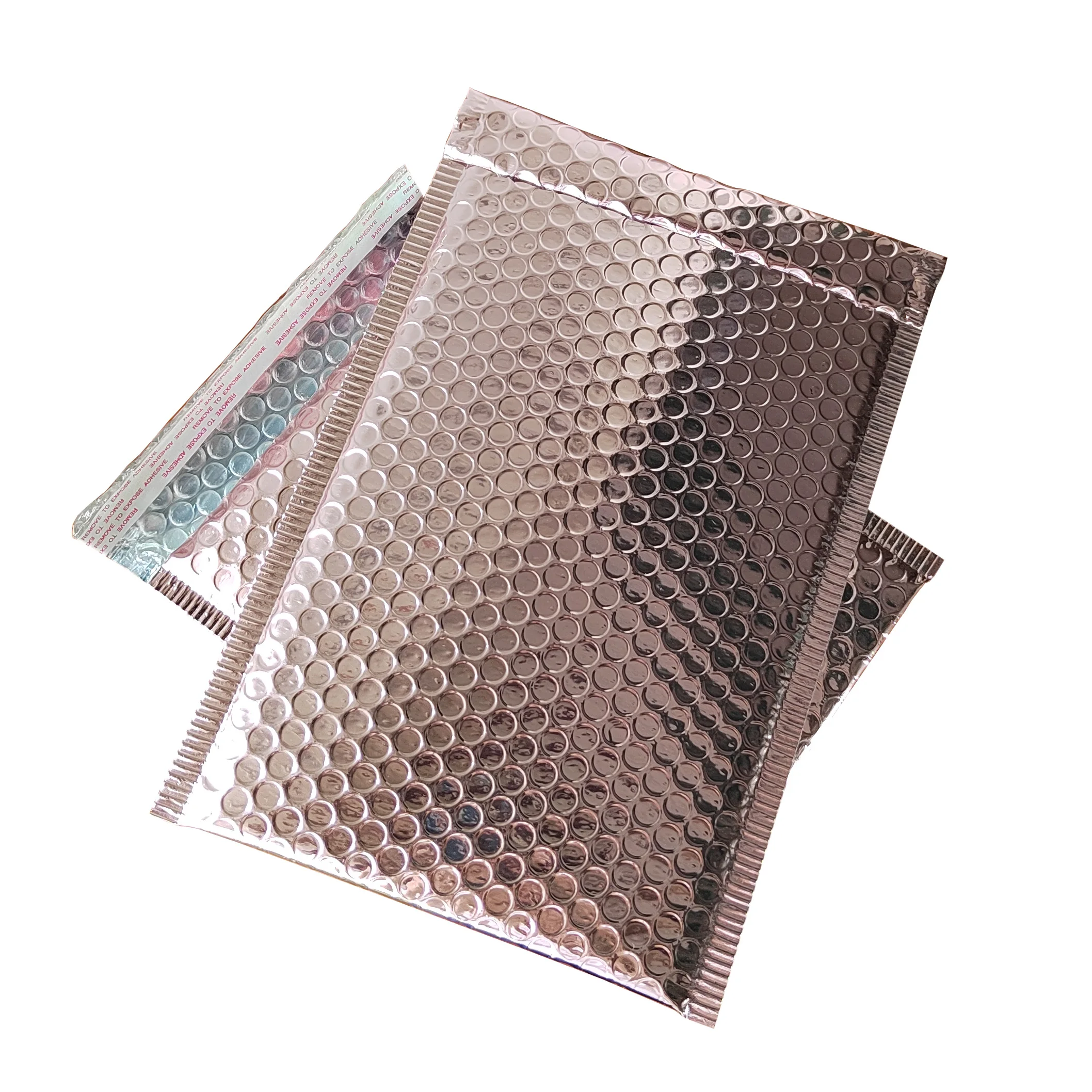 30/50 pz Metallic Rose Gold Bubble Mailers Foil borse imbottite sacchetti postali confezione regalo buste di spedizione sacchetto postale