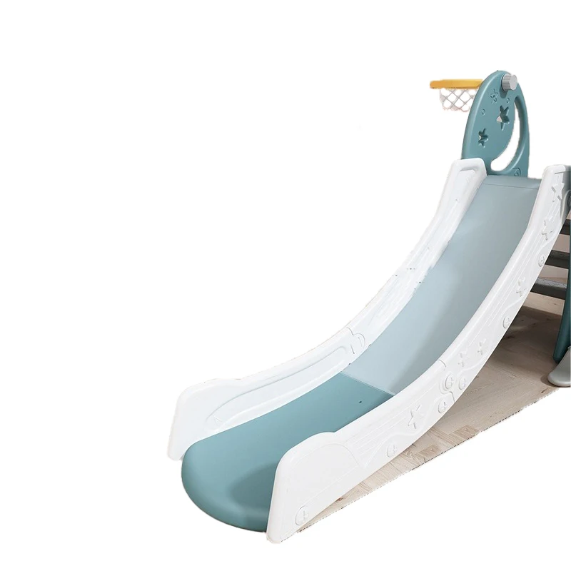 Jogos funcionais de jardim de infância, conjunto interno de brinquedos de plástico para crianças, escorregador e balanço, playground interno