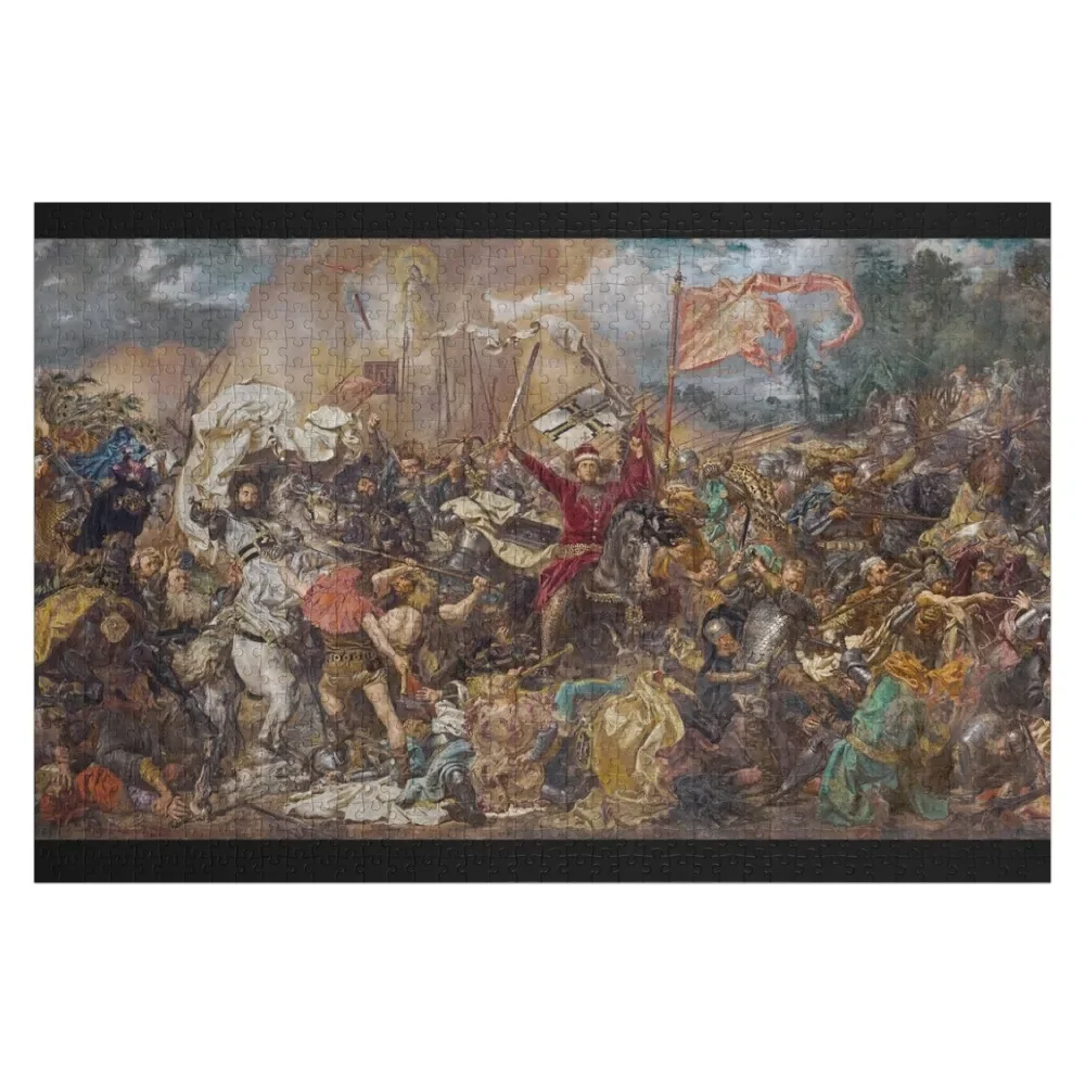 Battle of Grunwald โดย Jan Matejko (1878) ปริศนาจิ๊กซอว์ศุลกากรพร้อมรูปถ่ายปริศนาของเล่นเด็กวัยหัดเดิน