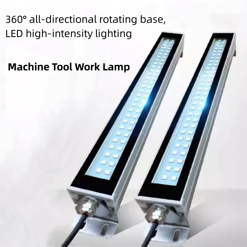 22-53cm AC&DC Led Machine Tool Work Light IP66 Oil-proof Explosion-proof Lamp CNC Lathe Industrial Lighting Aluminum Alloy Hot