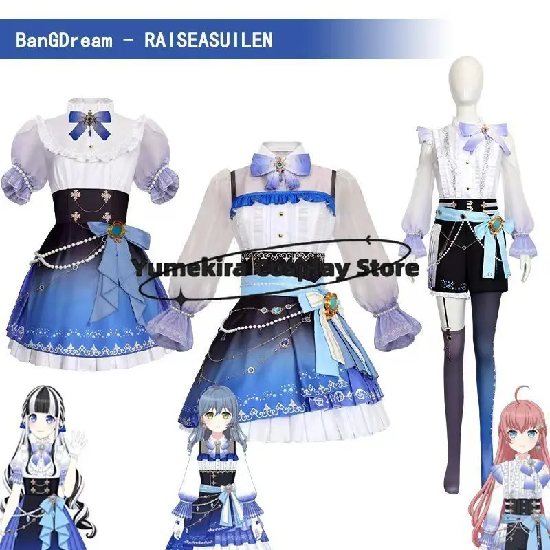 Bang Dream Raise A Suilen Pareo Rokka Asahi Chiyu Tamade Cosplay Costumes Cosplay Costume Anime Character Outfit Halloween Party