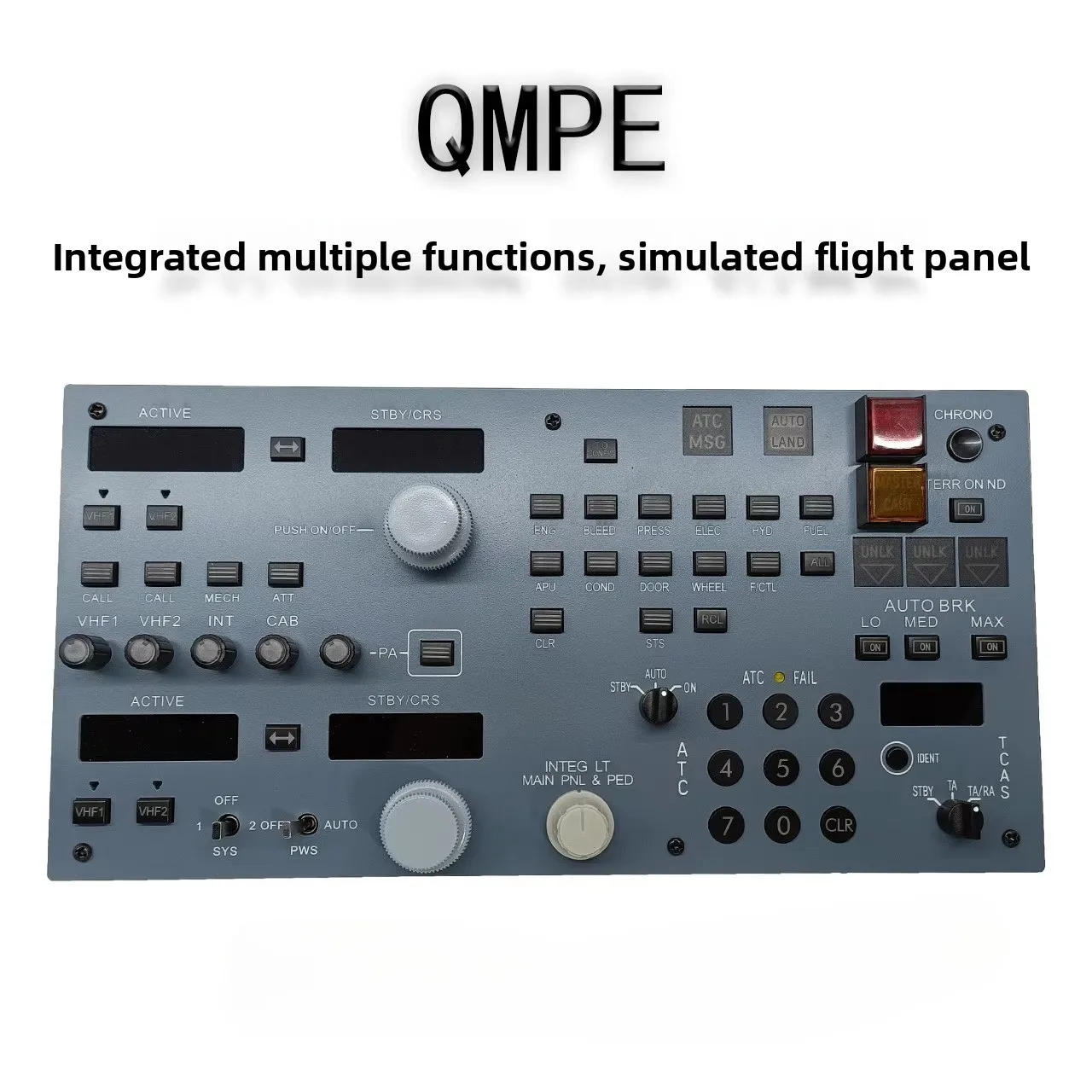 QMPE Integrated Flight Panel Flight Simulator Panel for Airbus A320 Fenix MSFS2020